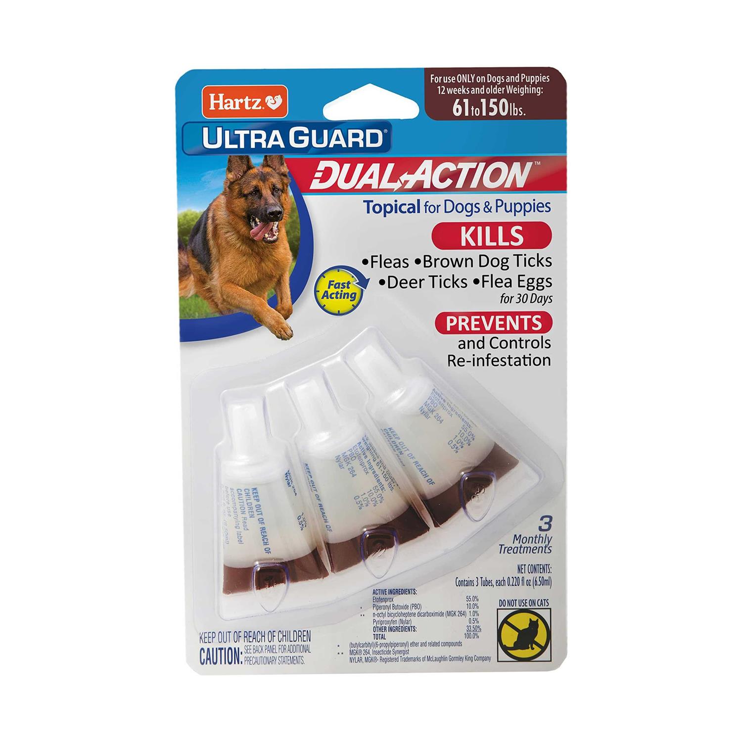 Hartz UltraGuard Dual Action Flea & Tick Topical Dogs