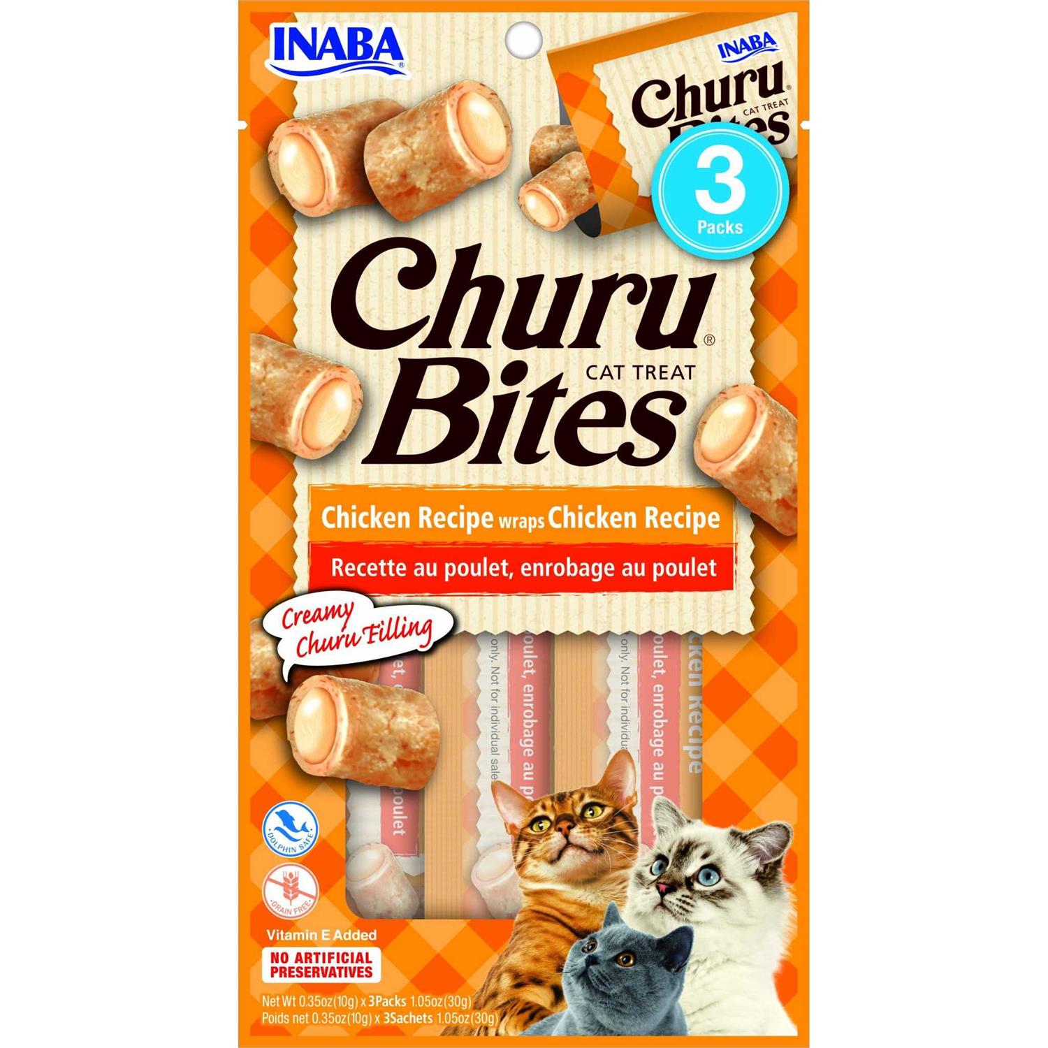 Inaba Churu Bites Cat Treat Chicken Recipe Wraps Chicken Recipe