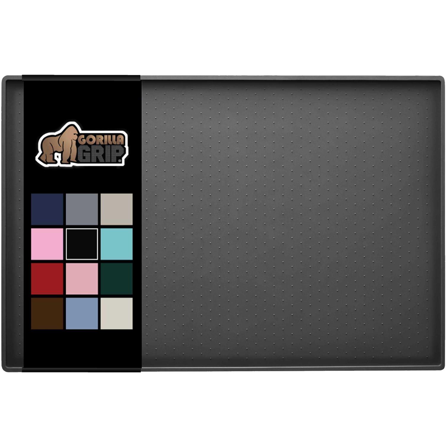 Gorilla Grip 100% Waterproof Raised Edge BPA Free Silicone Pet Feeding Mat