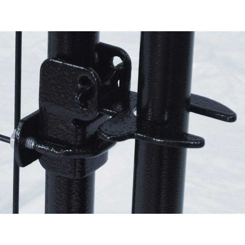 Lucky Dog Black Wire Kennel Gate Latch