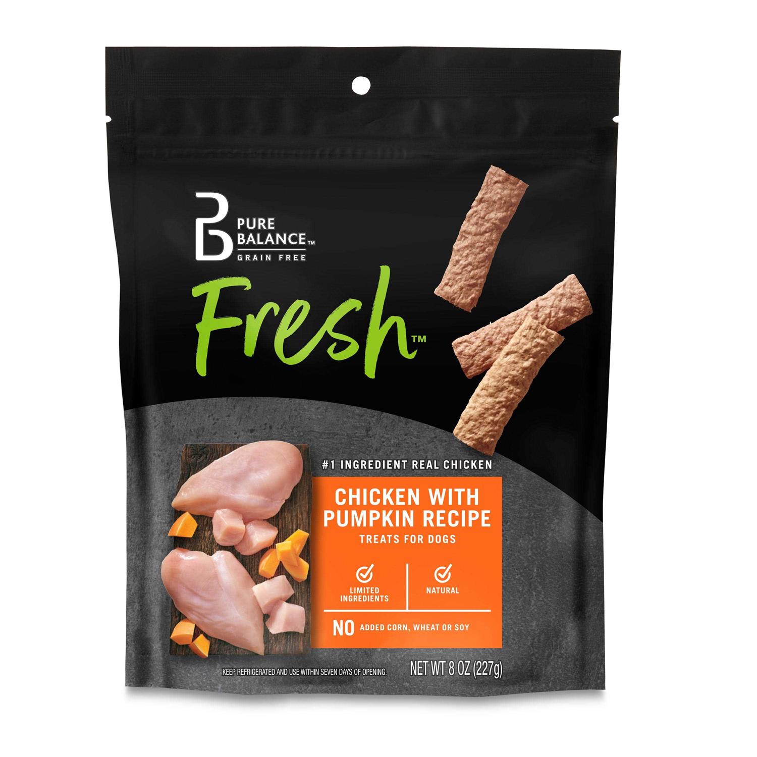 Pure Balance Fresh Chicken & Pumpkin Recipe Natural Chews for Dogs