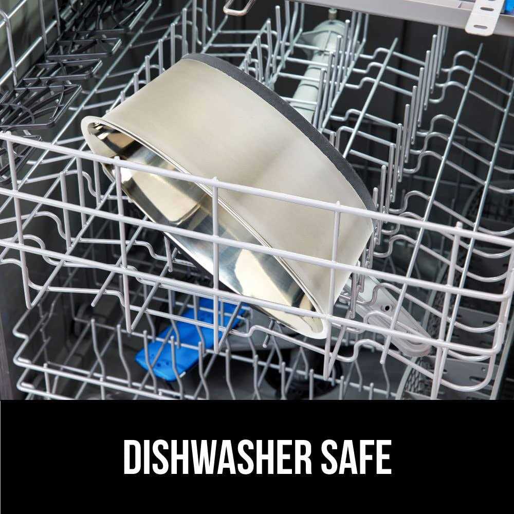 Gorilla Grip Stainless Steel Metal Dog Bowl Set of 2 Rubber Base