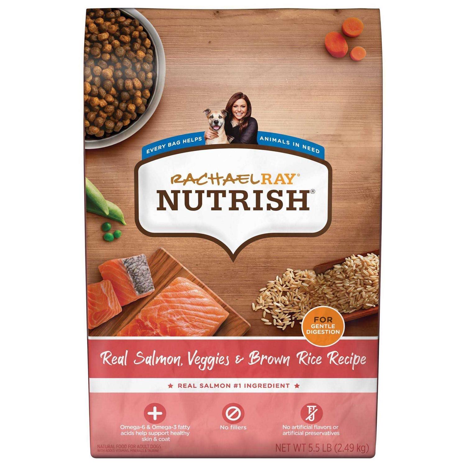 Rachael Ray Nutrish Salmon Veggies & Brown Recipe Dry Dog Food