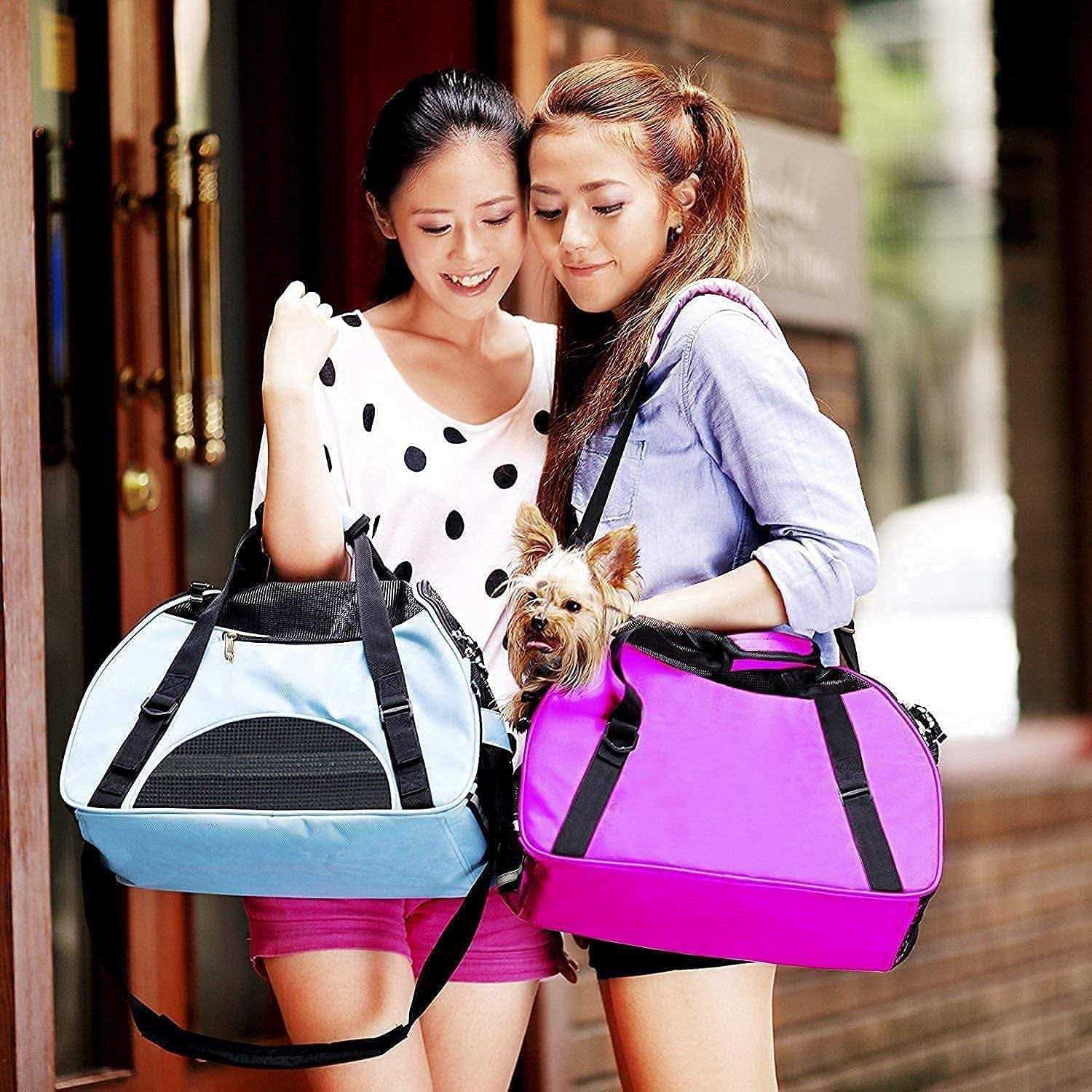 ZaneSun Cat Carrier,Soft-Sided Pet Travel Carrier for Cats,Dogs Puppy Comfort Portable Foldable Pet Bag Airline Approved