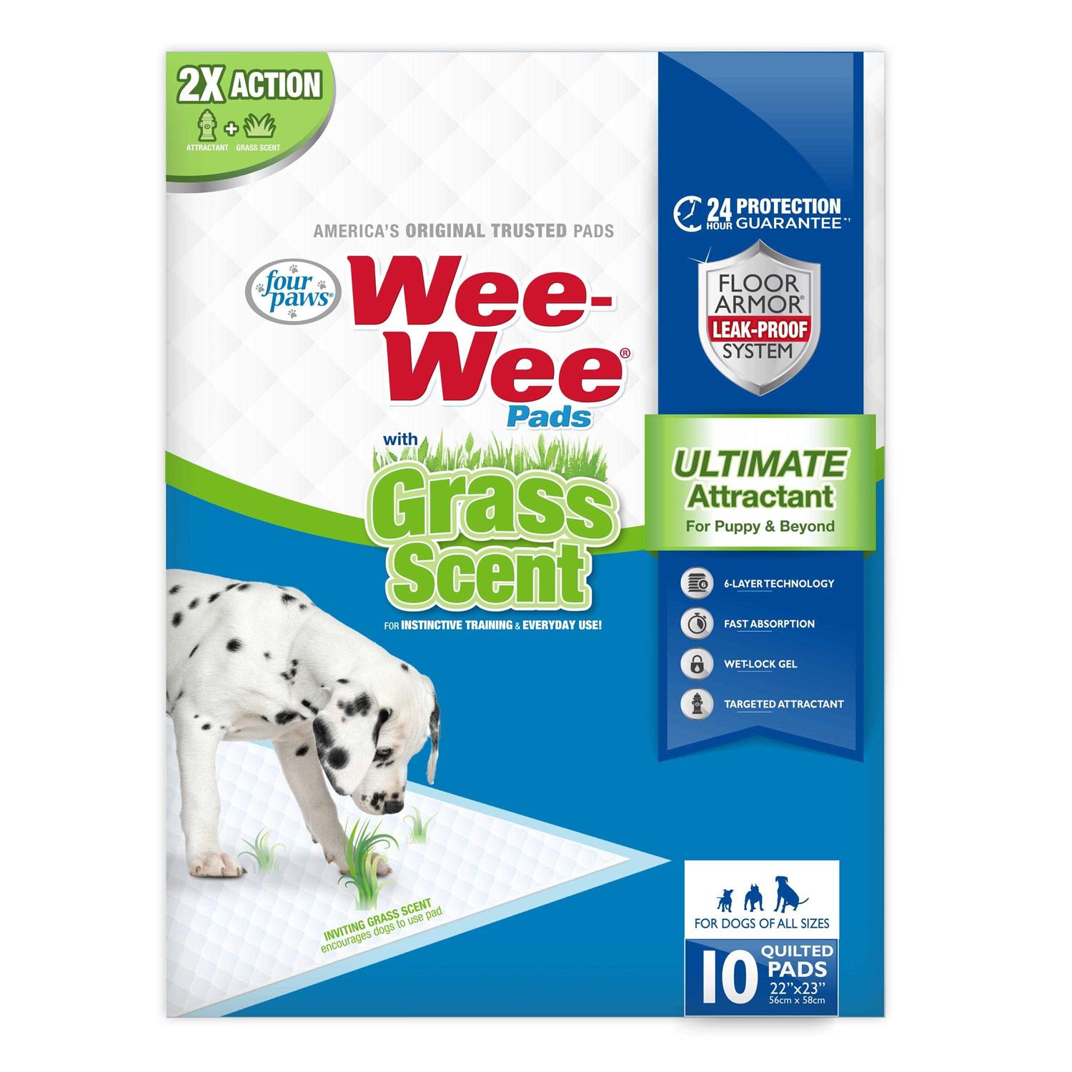 Four Paws Wee Wee Grass Scented Puppy Pads