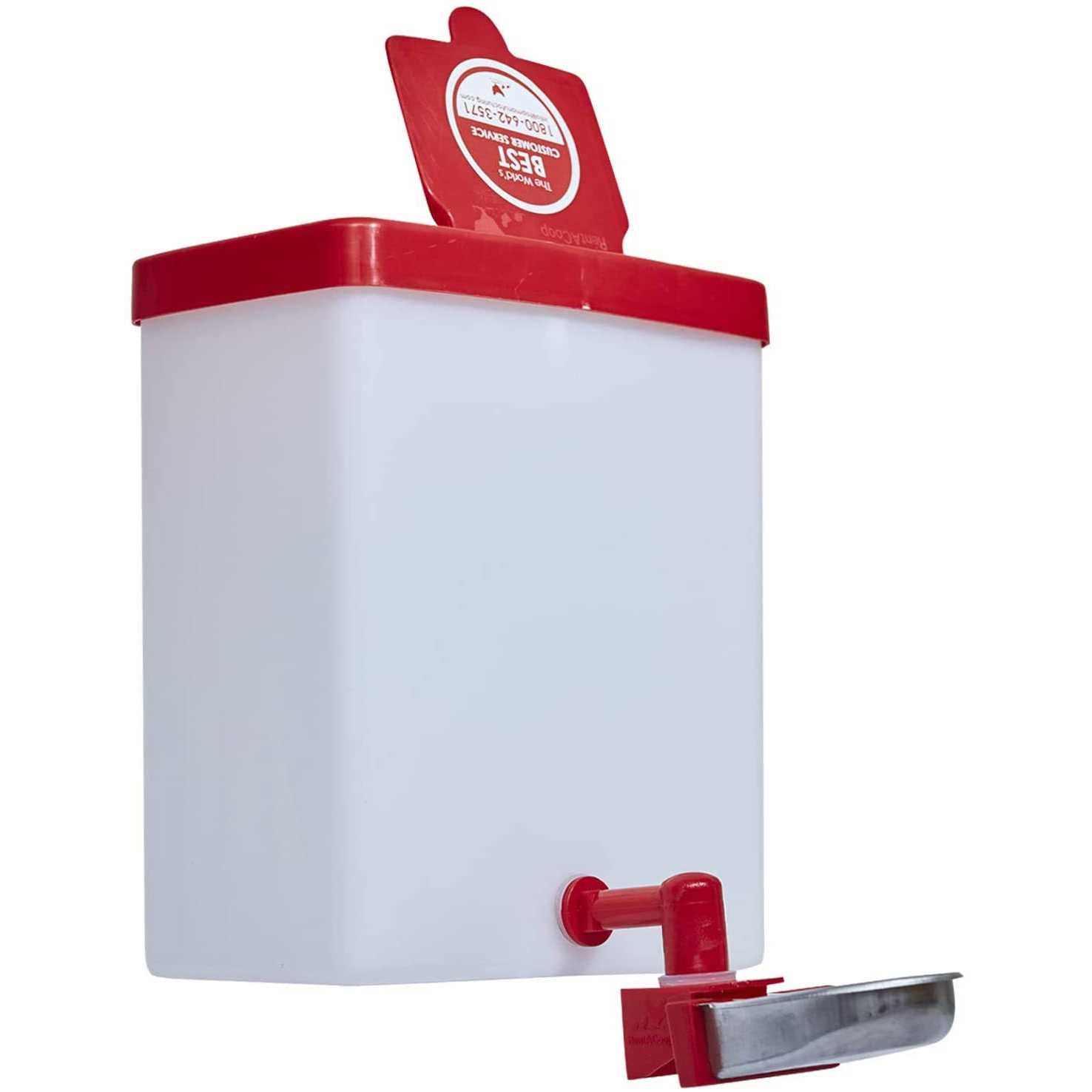 RentACoop No-Drip 64Oz Small Animal Drinking Bottle with Metal Cup for Small Pet/Bunny/Ferret/Hamster/Guinea Pig/Rabbit/Chinchilla/Mouse/Rat