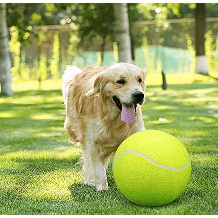 Banfeng Giant 9.5 Dog Tennis Ball Large Pet Toys Funny Outdoor Sports Dog Ball Gift with Inflating Needles