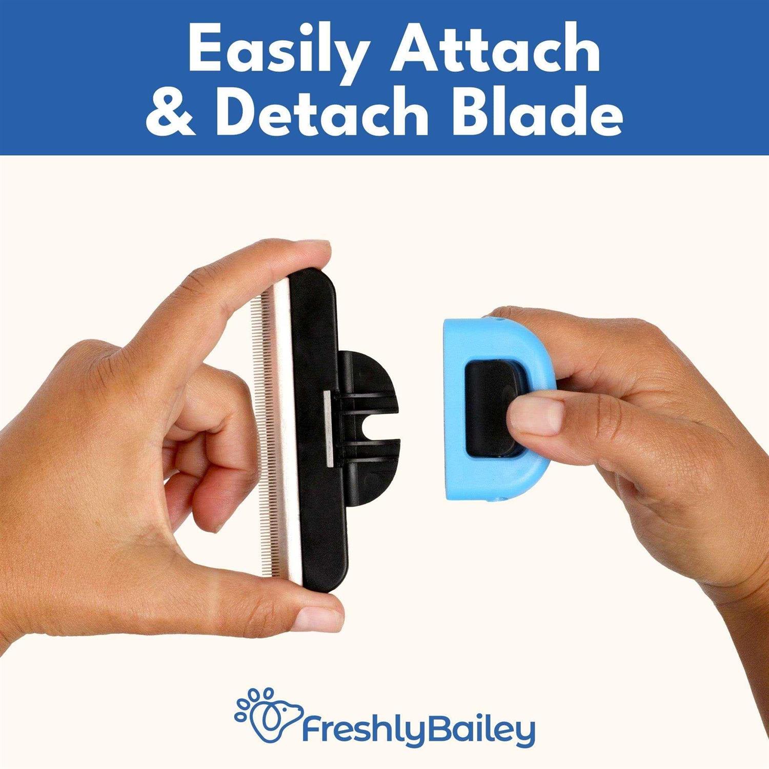 Freshly Bailey Deshedding Brush For Short Haired Dogs & Cats Cat and Dog Brush For Shedding Short Hair