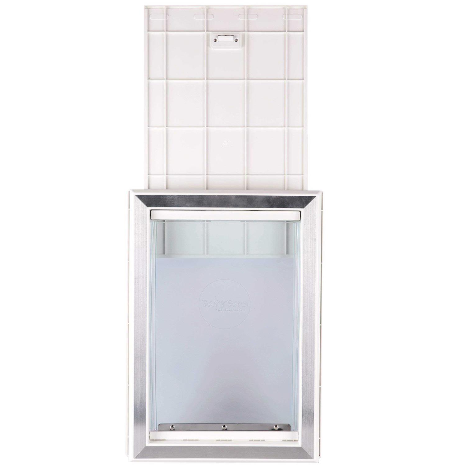 BarksBar Large Plastic Dog Door with Aluminum Lining