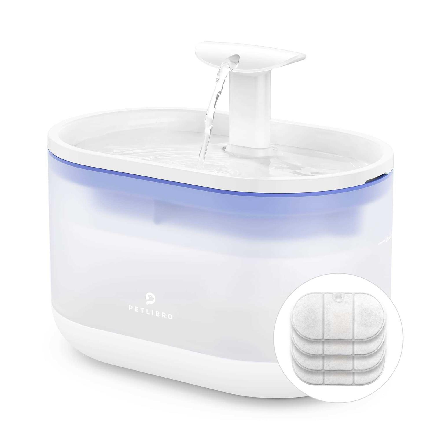 PETLIBRO Cat Water Fountain 71fl oz/2.1L Ultra Quiet Pet Water Fountain