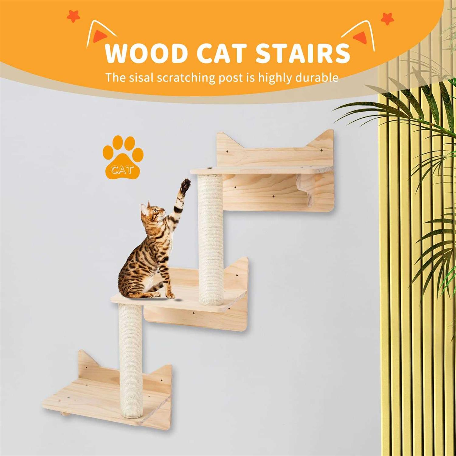 NOVGOBHOT Cat Wall Shelves, Furniture Set, Shelves and Perches for Wall