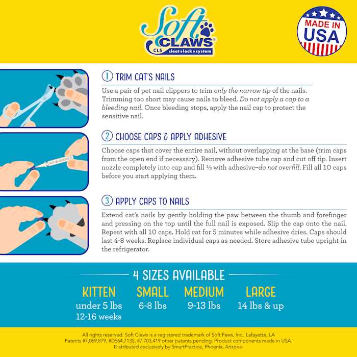 Soft Claws Nail Caps for Cats