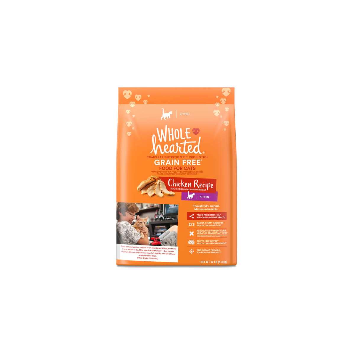WholeHearted Grain Free Chicken Recipe Dry Kitten Food