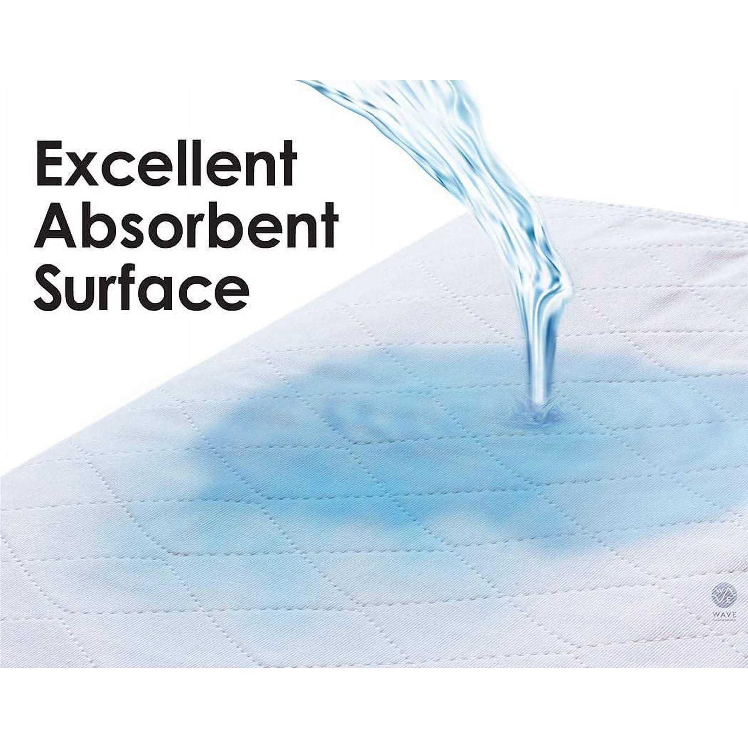 Wave Washable Underpads Pack of 4 Large Bed Pads 34 x