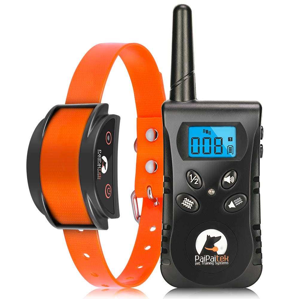 Paipaitek No Shock Dog Training Collar with Remote Vibration Collar Dogs Dogs
