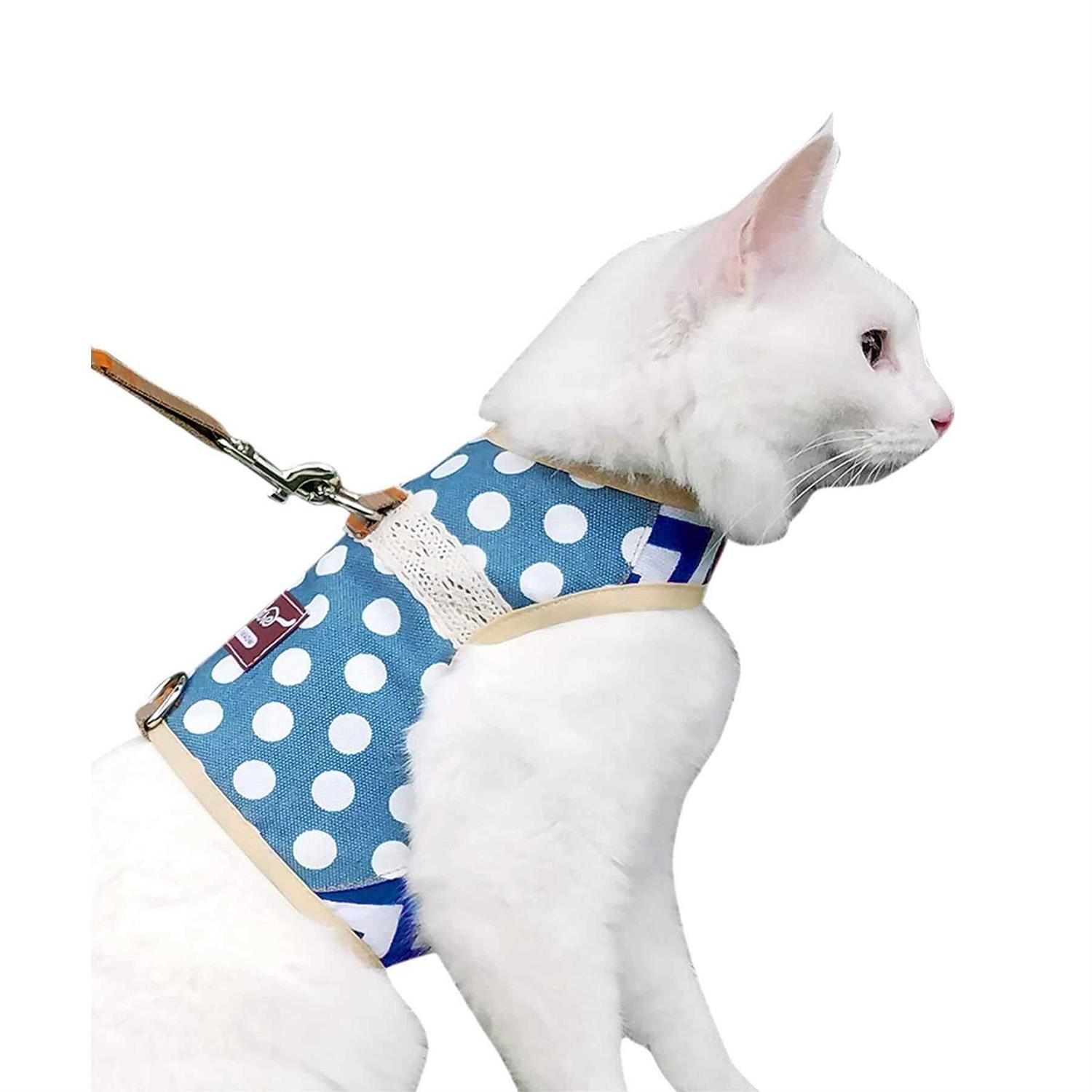 Yizhi Miaow Cat Harness and Leash for Walking Escape Proof
