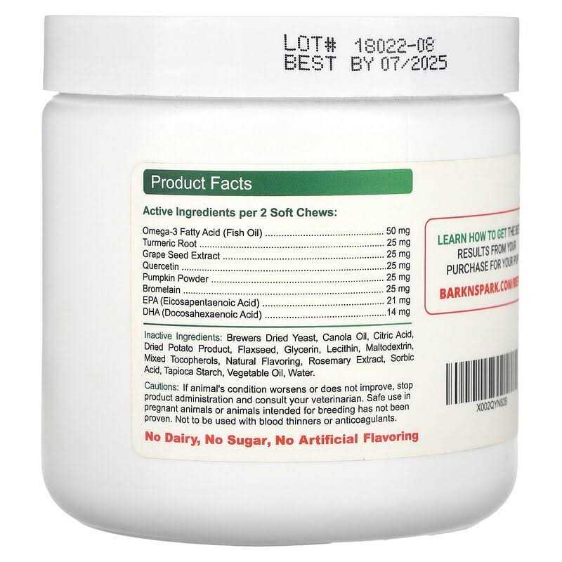 Bark&spark Allergy Relief Immune Chews Itchy Skin Relief