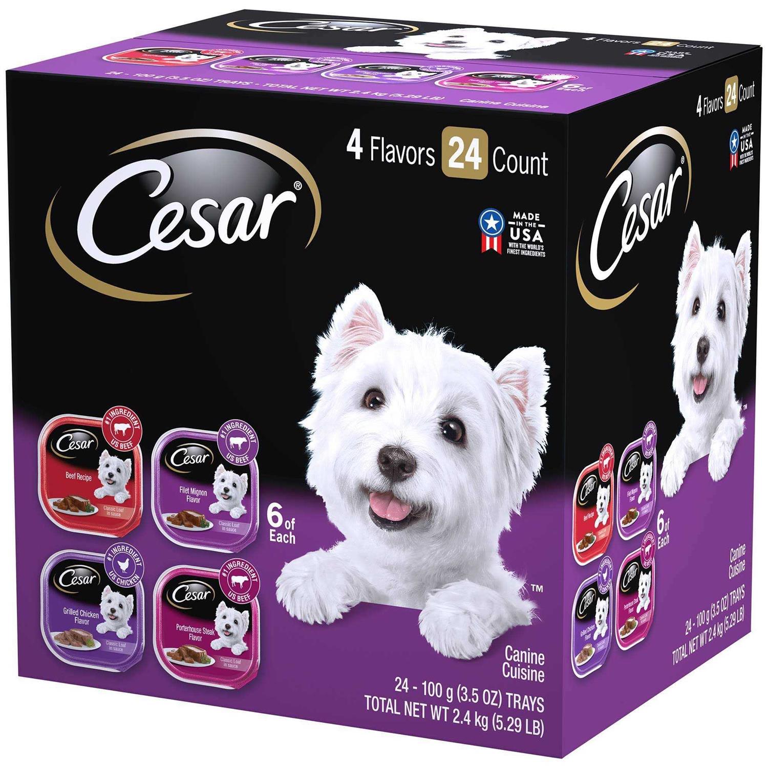 Cesar Classic Loaf in Sauce Wet Dog Food Variety Pack