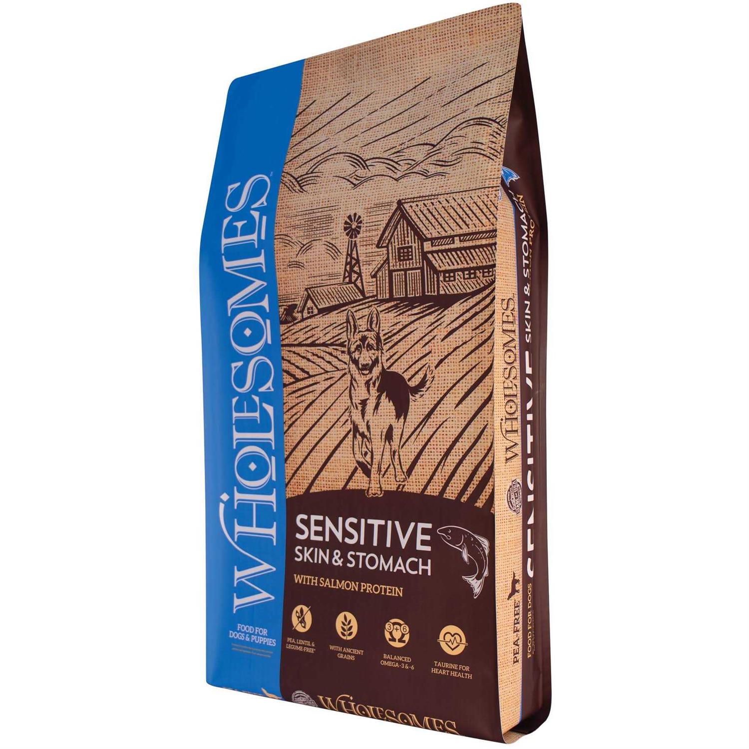 Wholesomes Sensitive Skin & Stomach Salmon Dry Dog Food