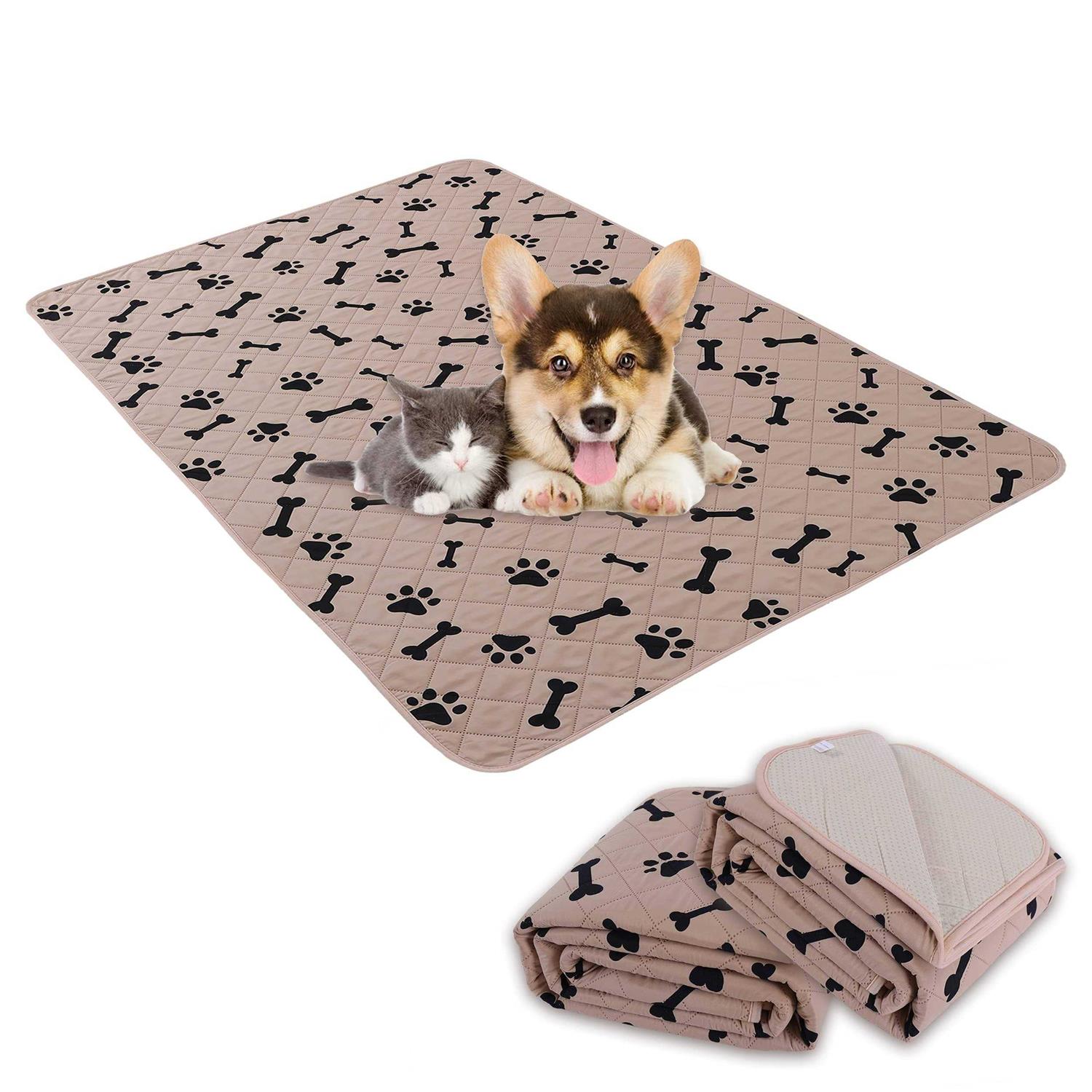 nanbowang Dog Crate Pee Pads Wahable Dog Rugs Non-Slip Puppy Pads for Small Dogs