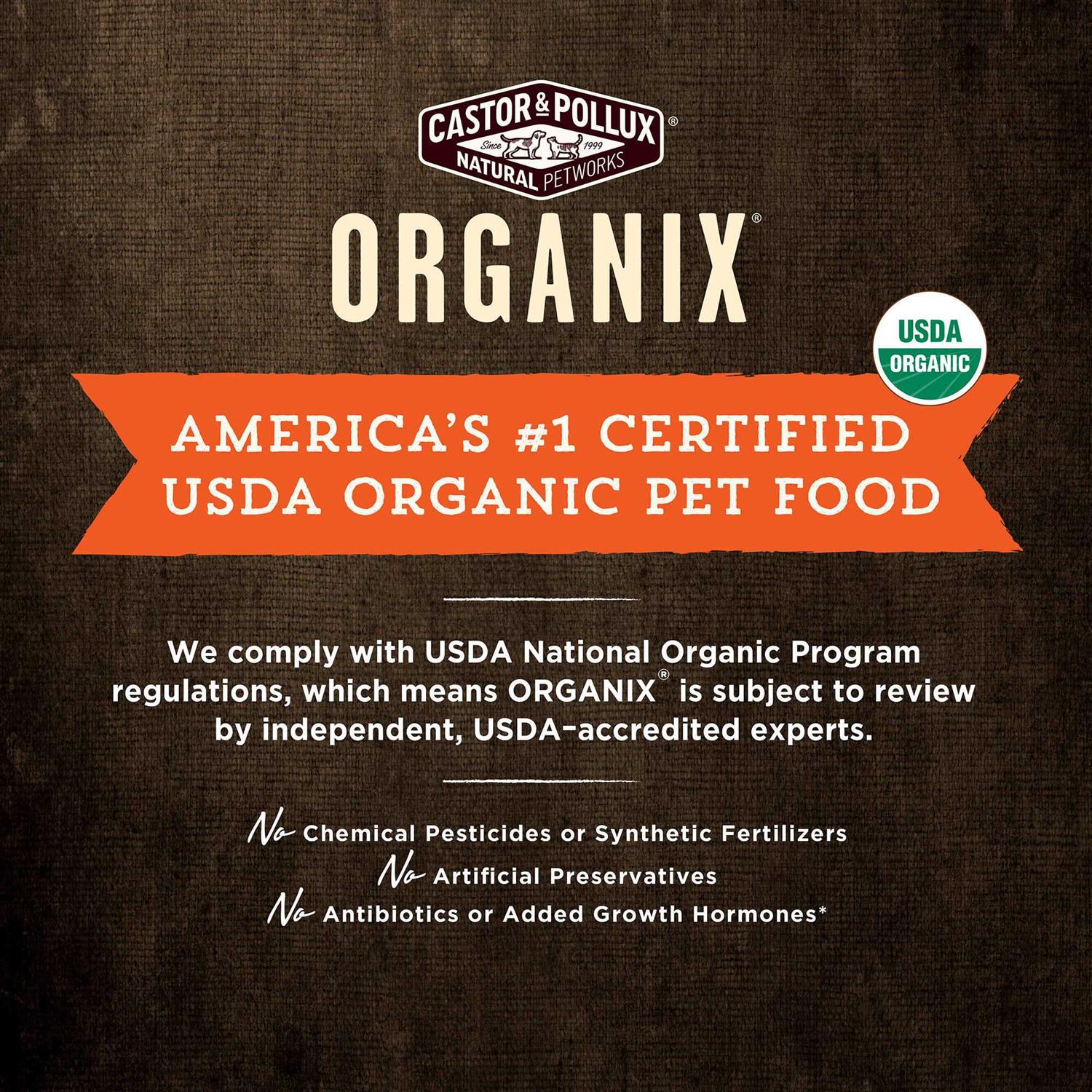 Castor & Pollux Organix Organic Chicken Recipe Dry Dog Food