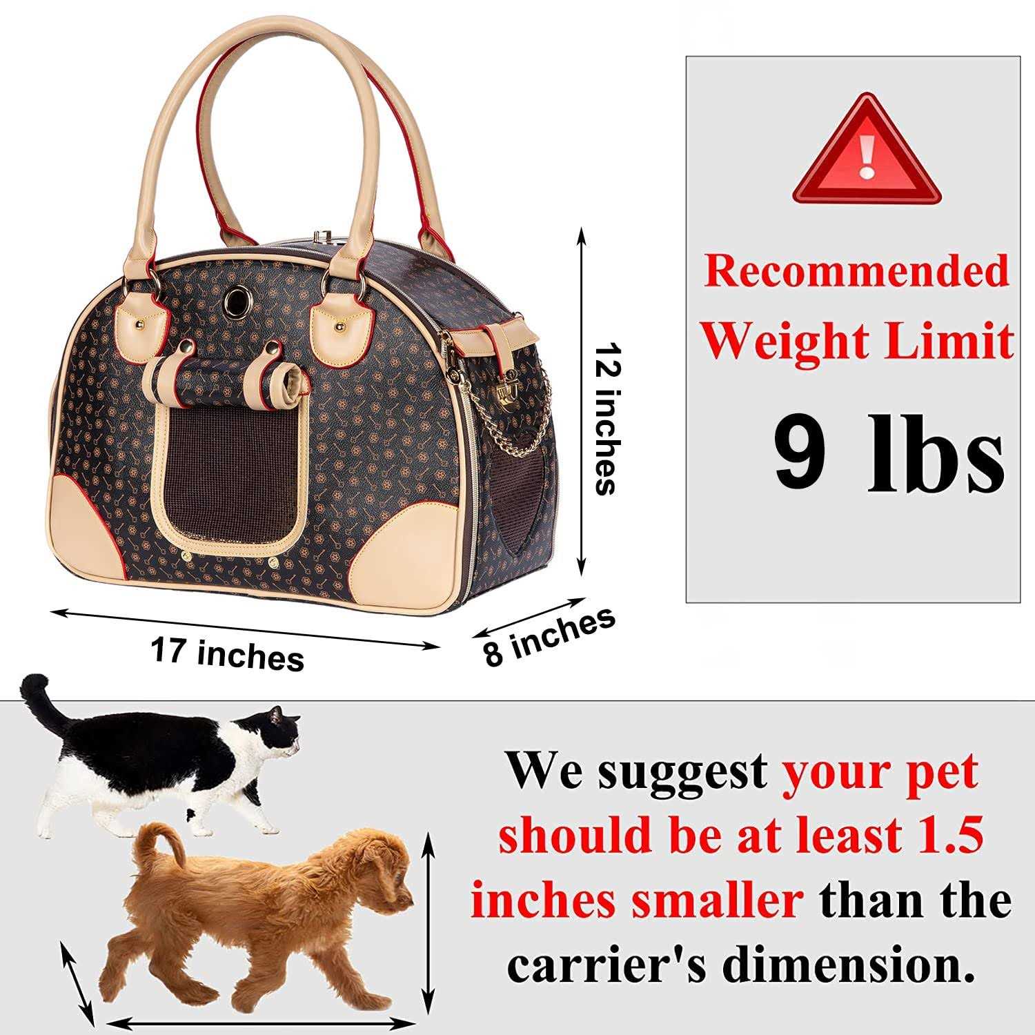 pawfun Luxury Dog Purse Carrier