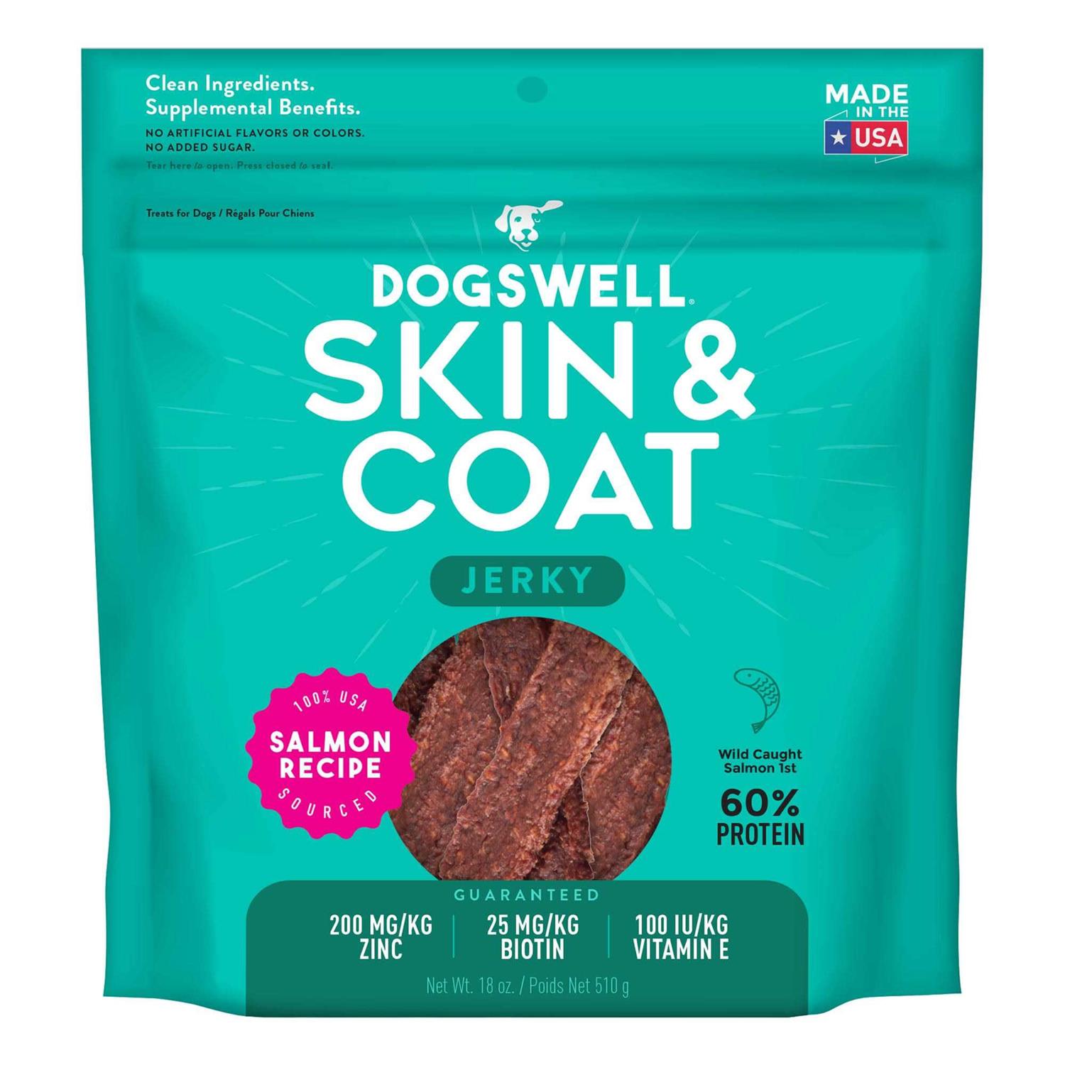 Dogswell Salmon Skin & Coat Jerky