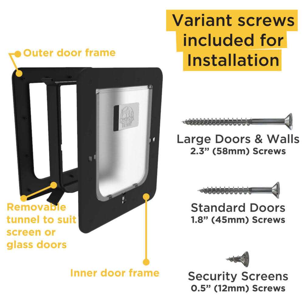 Hakuna Pets White Super Tough Pet Door