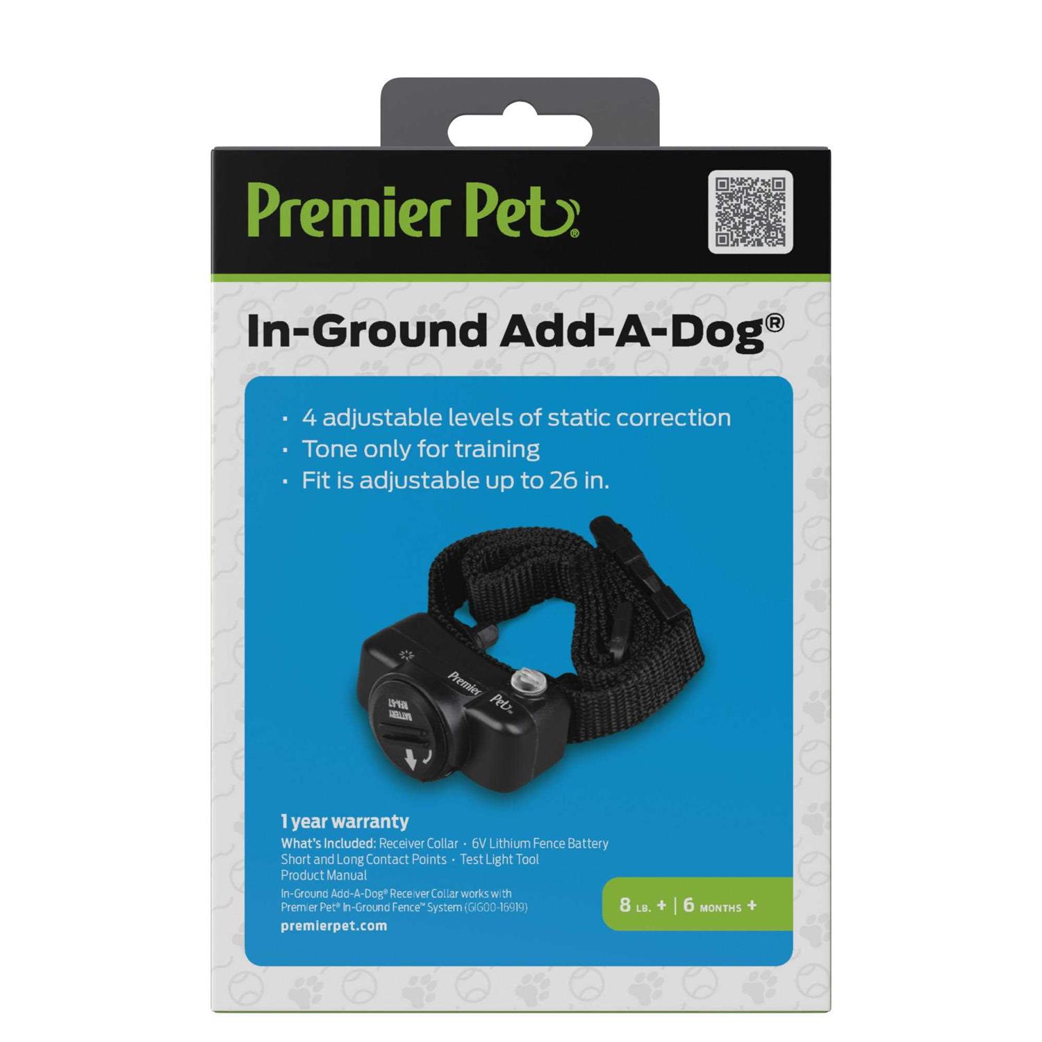 Premier Pet In-Ground Add-A-Dog Adds Unlimited Dogs to Premier Pet In-Ground Fence, Additional or Replacement Collar