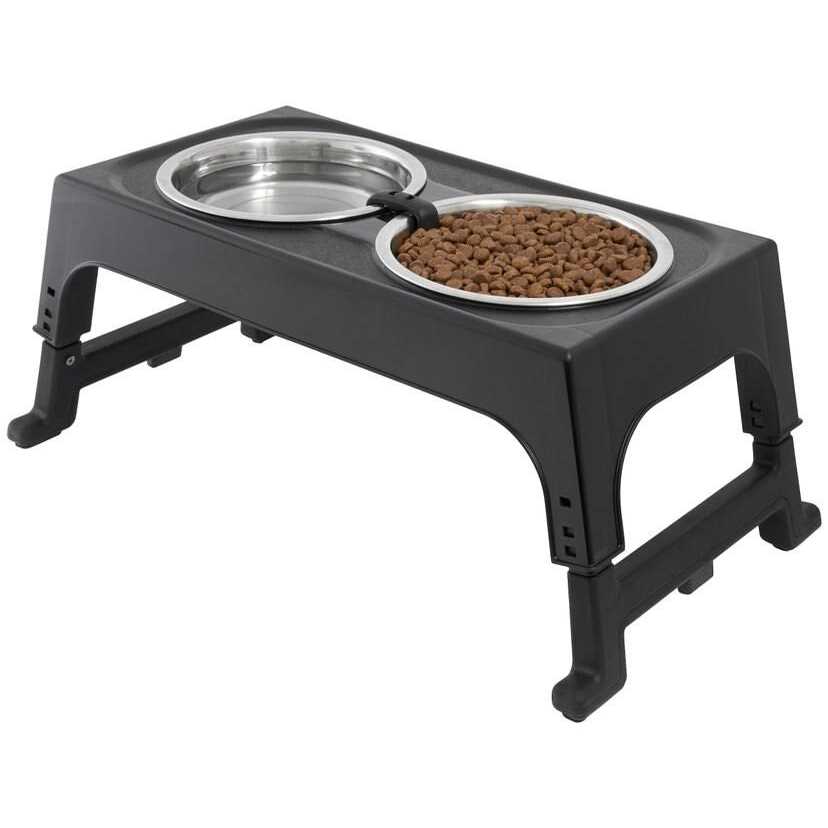 Frisco Stainless Steel Bowls with Adjustable Elevated Holder