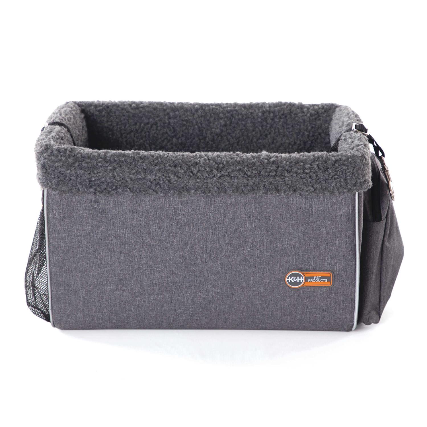 K&H Pet Products Travel Bike Basket for Pets Gray