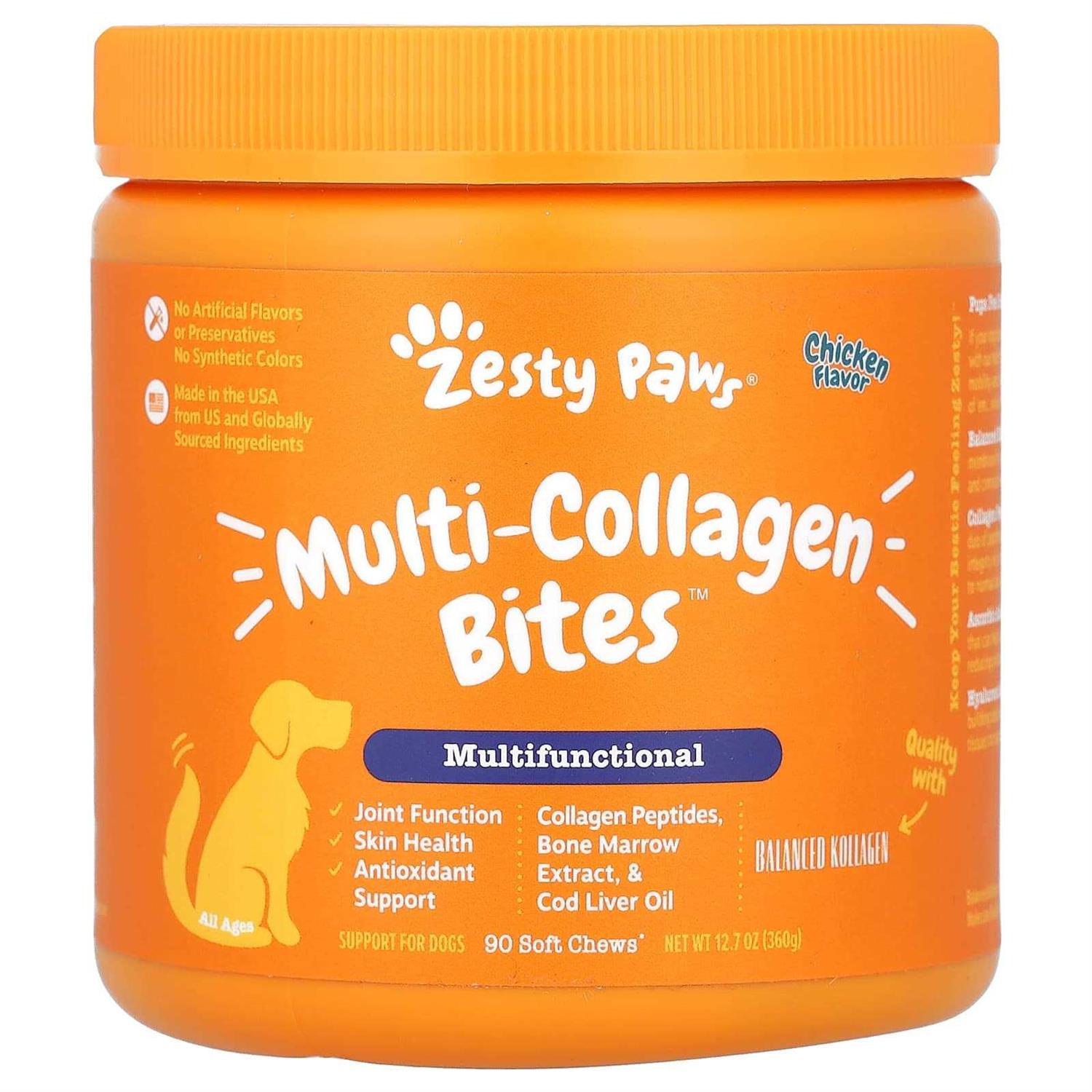 Zesty Paws Multi-Collagen Bites for Dogs