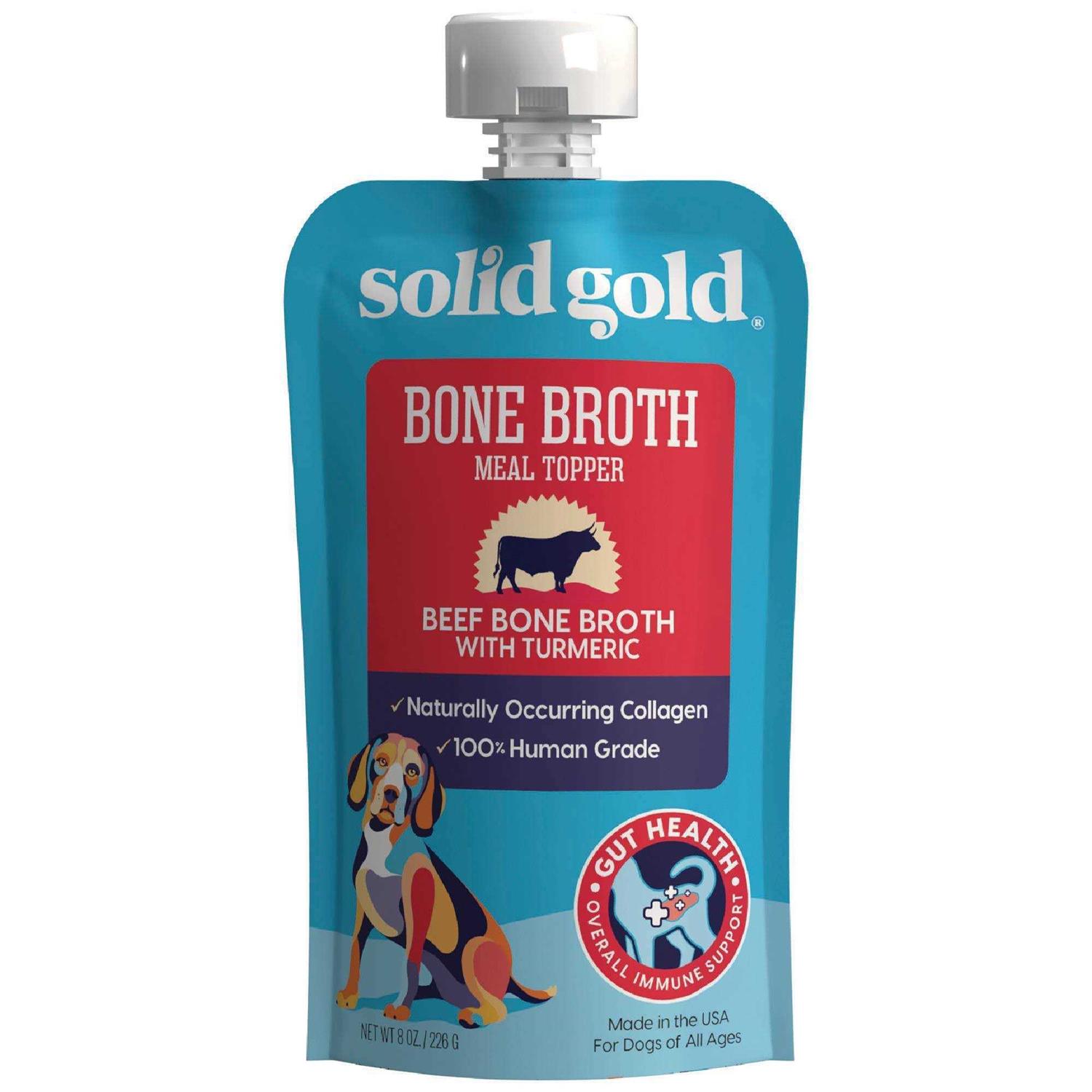 Solid Gold Beef Bone Broth with Turmeric Dog Food Topper