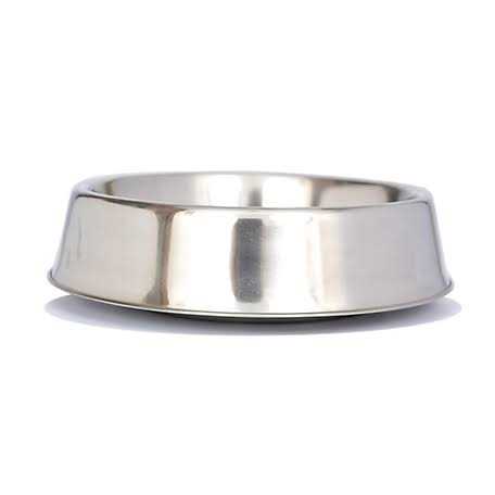 Iconic Pet 2 pack Anti Ant Stainless Steel Non Skid Pet Bowl for Dog or Cat