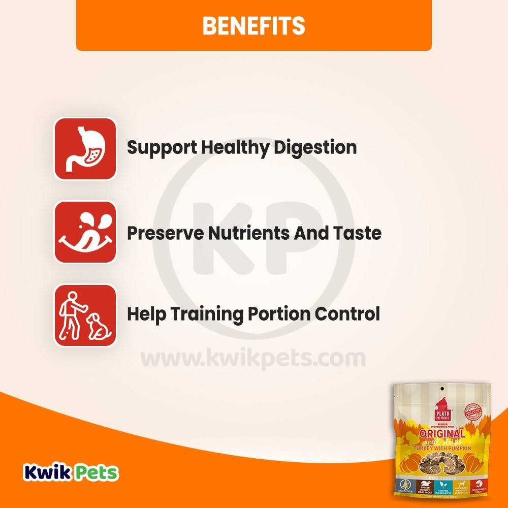 Plato Real Strips Turkey Dog Treats