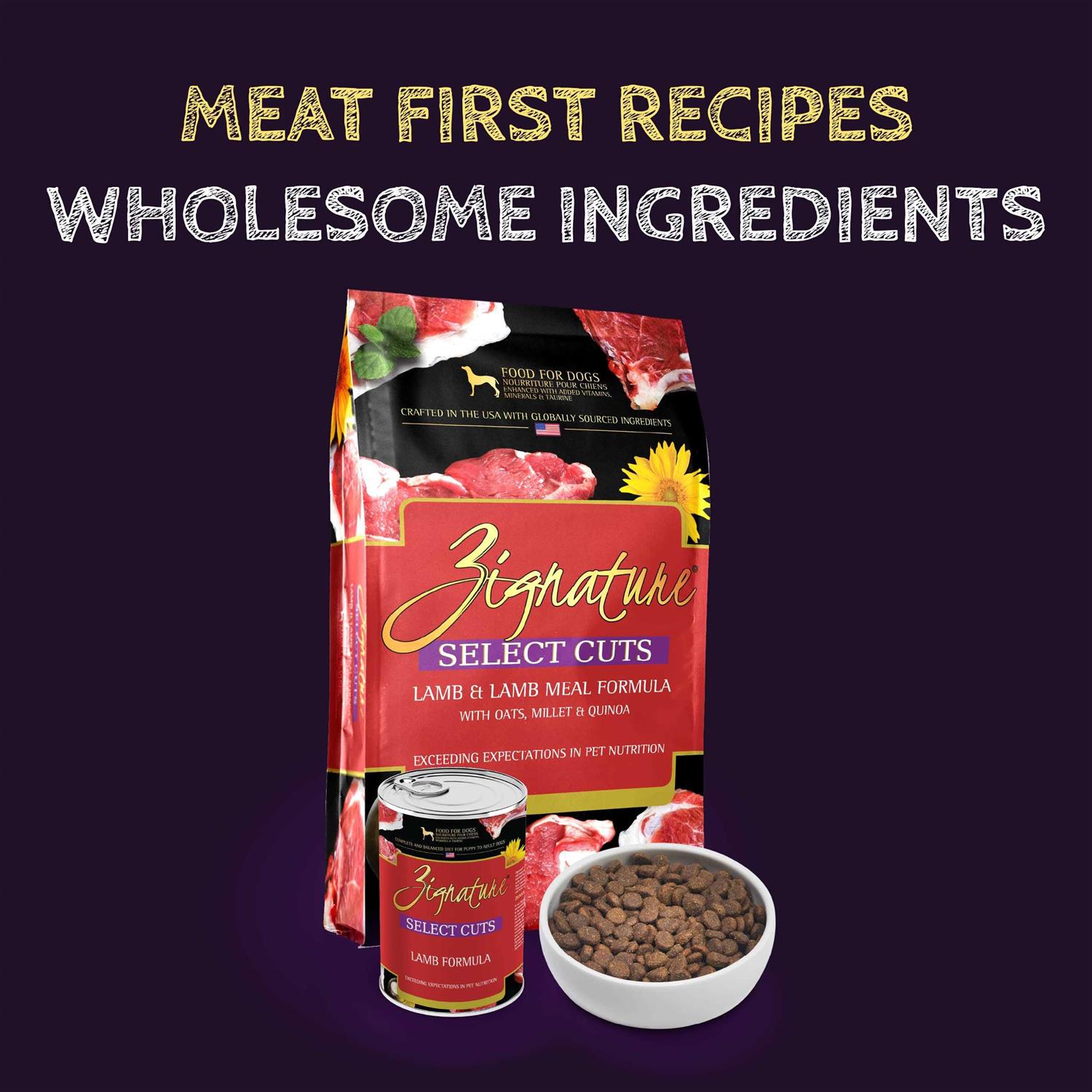 Zignature Select Cuts Lamb Formula Dry Dog Food