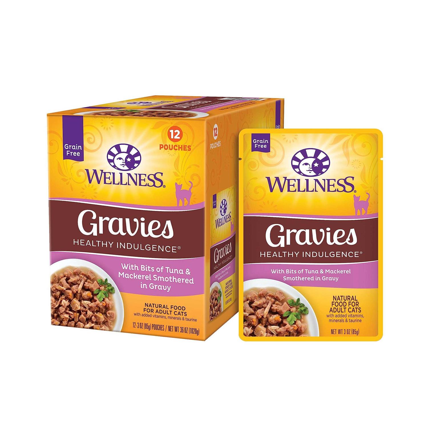 Wellness Healthy Indulgence Natural Grain Free Gravies and Gravy Cat Food Pouch