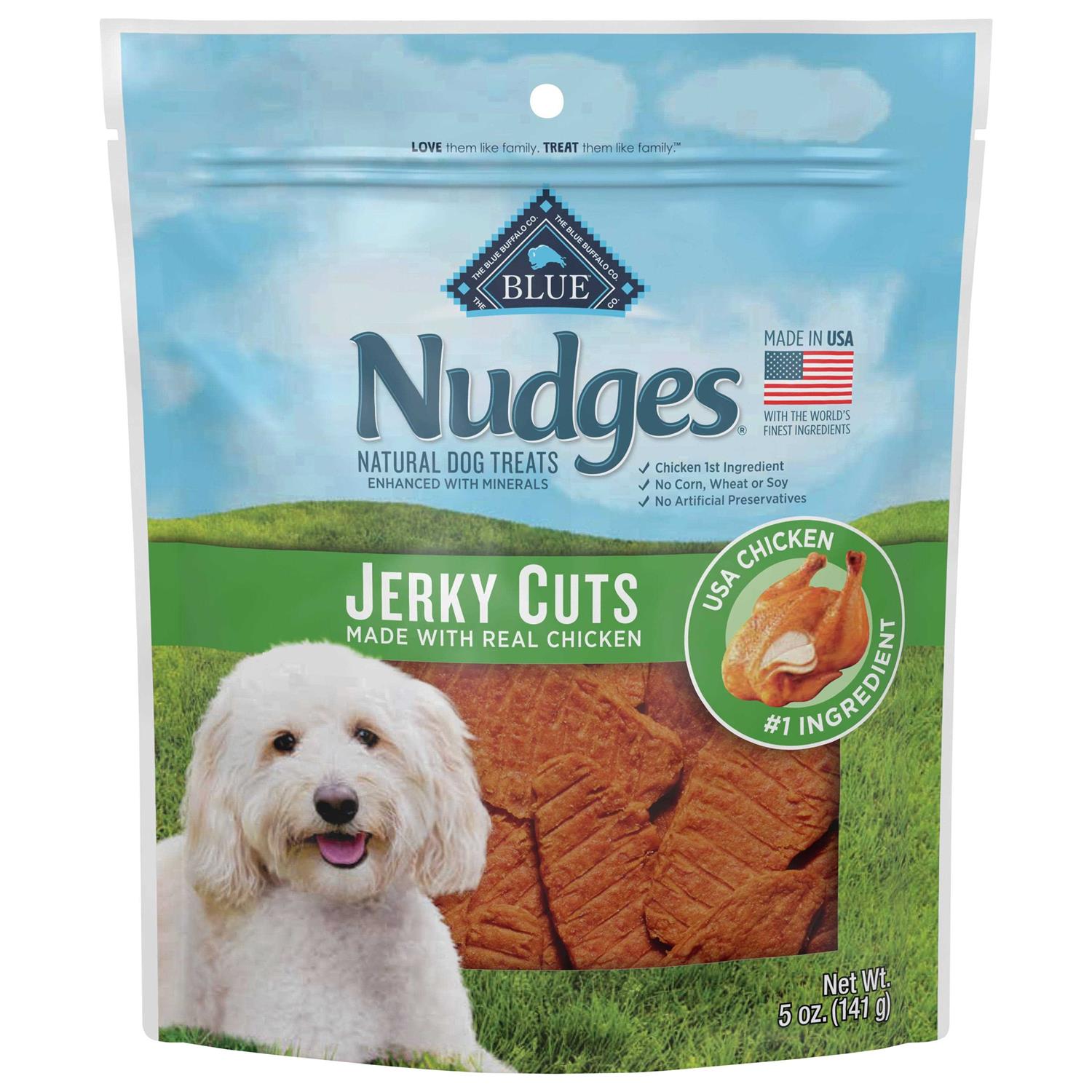Nudges Dog Treats Jerky Cuts