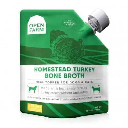 Open Farm Grass-Fed Beef Bone Broth for Dogs & Cats