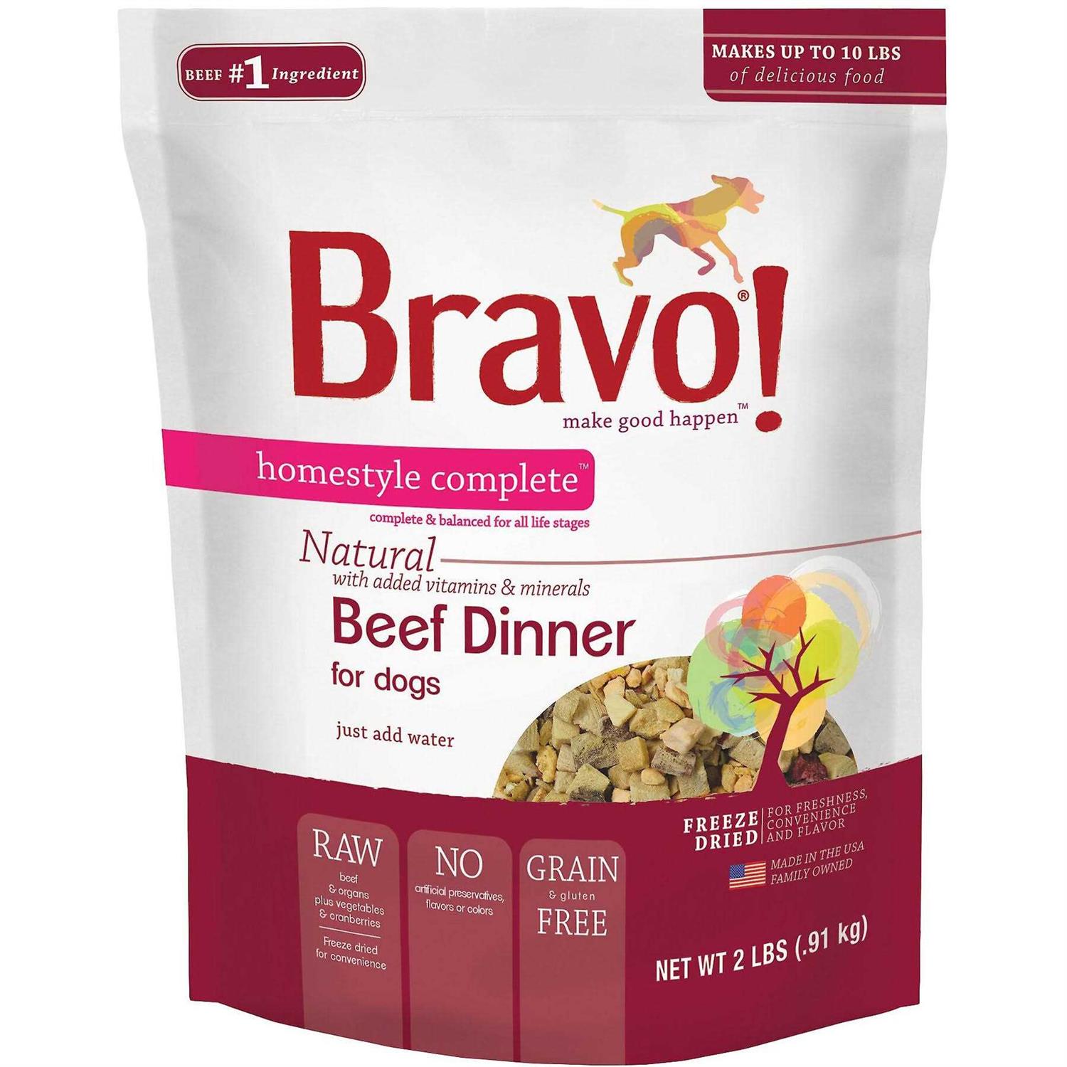 Bravo! Freeze Dried Homestyle Complete Beef Dinner Food