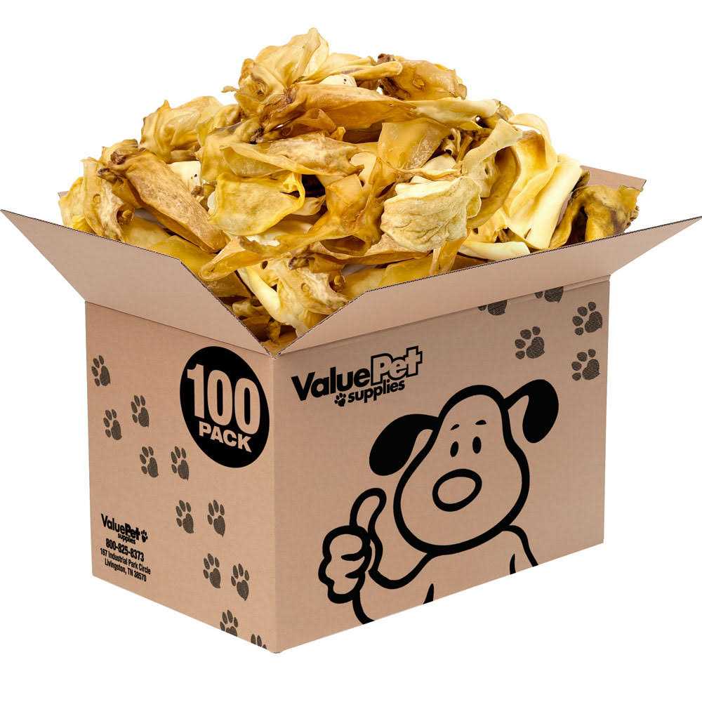 ValueBull Natural Brown Cow Ears Crunchy Style