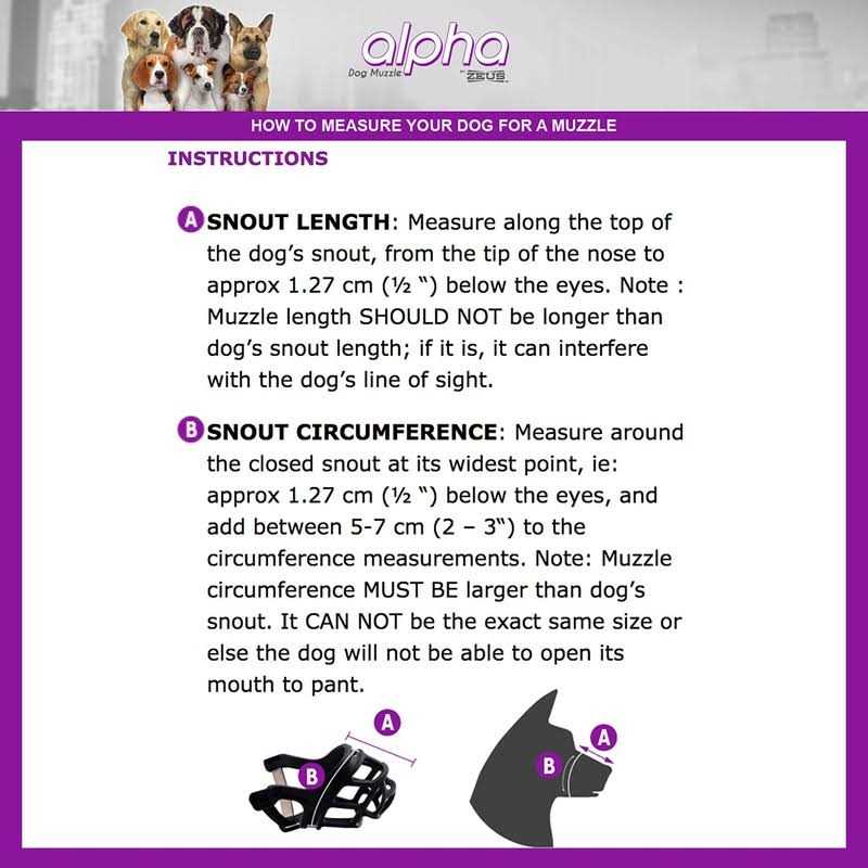 Alpha Zeus Dog Muzzle