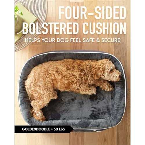 Ohgeni Orthopedic Dog Bed for Large Dogs, Oversized Couch Design with Egg Foam Support, Removable, Machine Washable Plush Cover and Non-slip Bottom