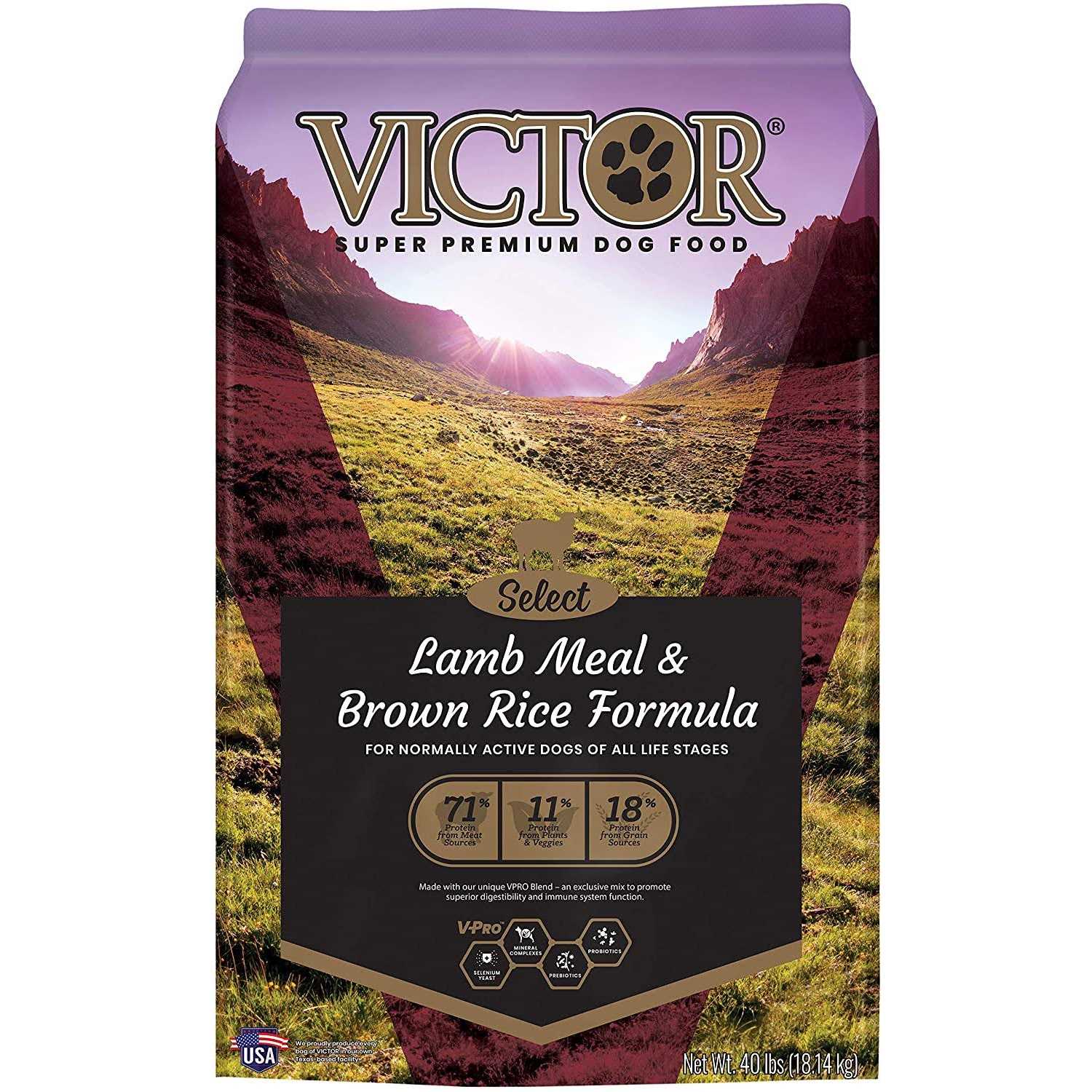 Victor Lamb Meal Brown Rice Dry Dog Food