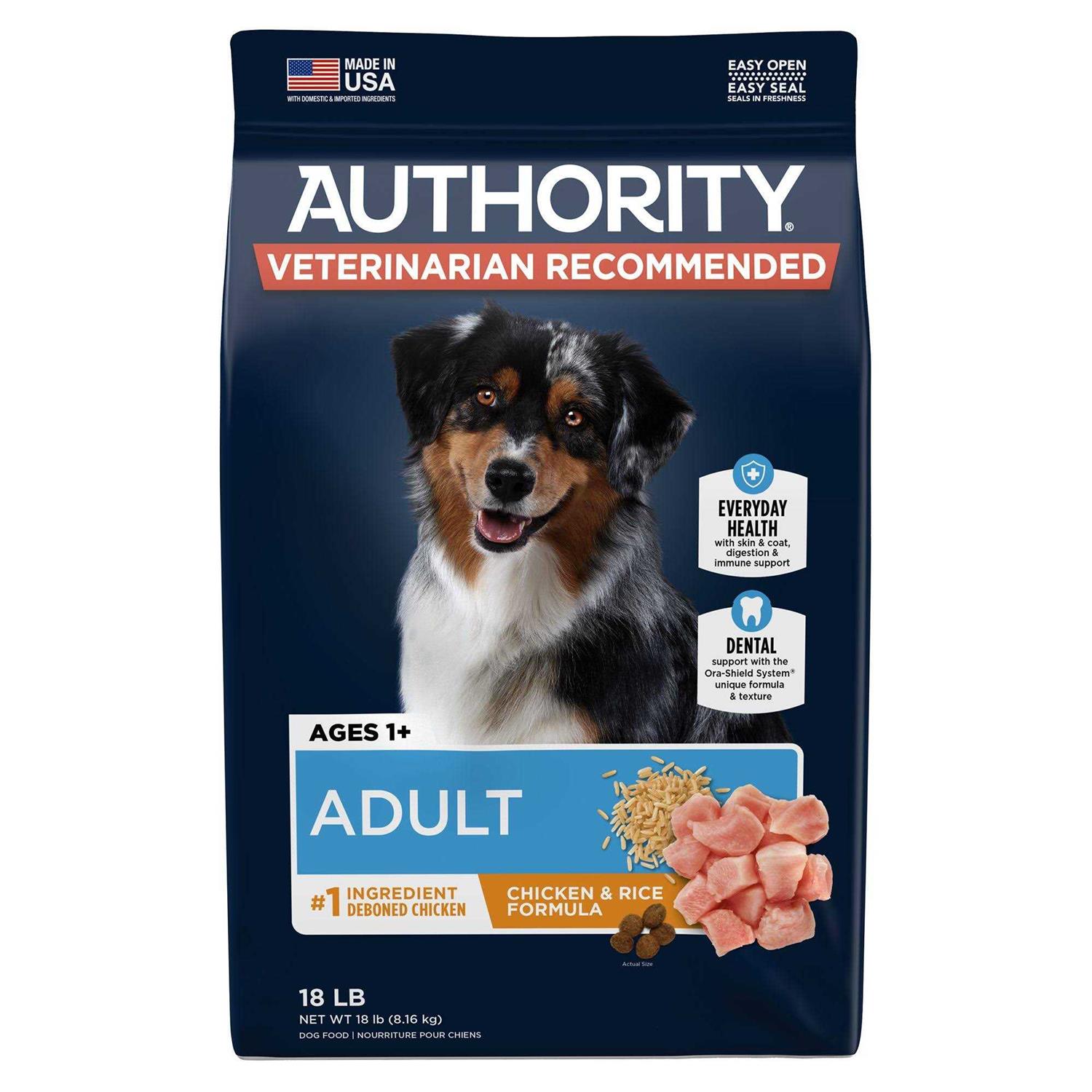 Authority Chicken Rice Formula Adult Dry Dog Food