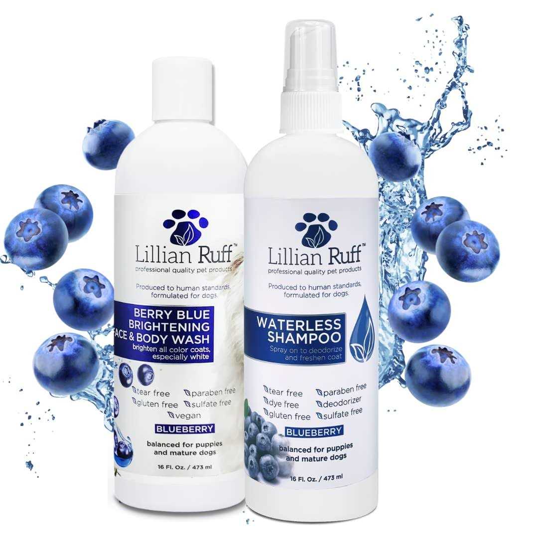 Lillian Ruff Berry Blue Brightening Face and Body Wash for Dogs and Cats
