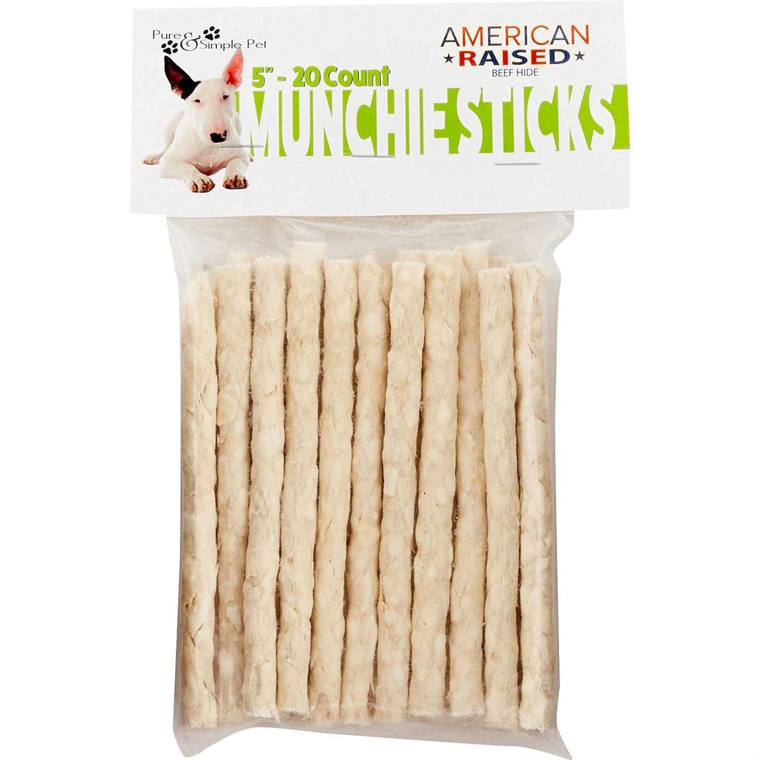 Pure & Simple Pet 5 inch Munchie Sticks
