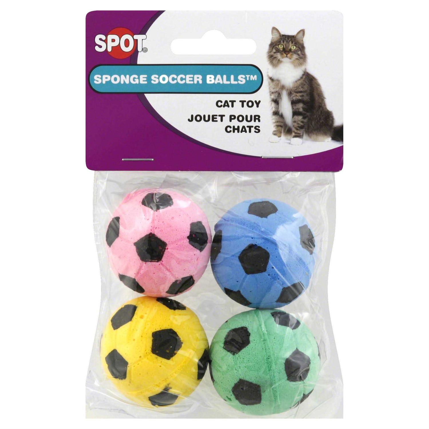 Spot Cat Toy Sponge Soccer Balls