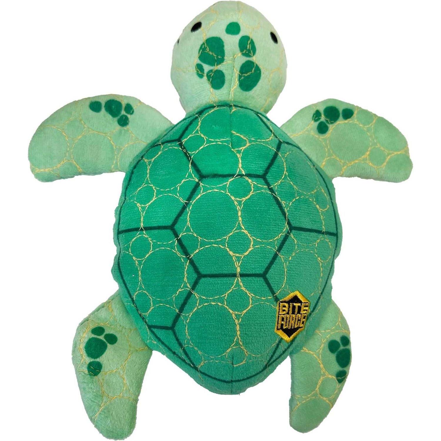 Bite Force Durable Plush Turtle Dog Toy