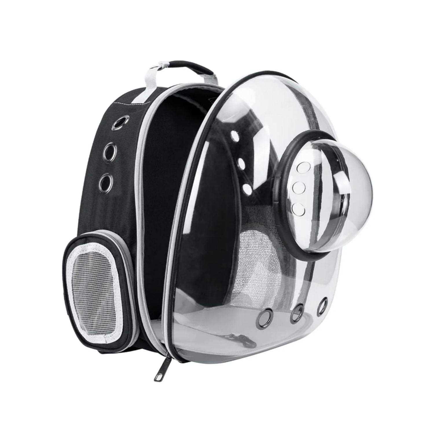 Floofi Space Capsule Backpack Dog Cat Pet Travel Carrier Grey